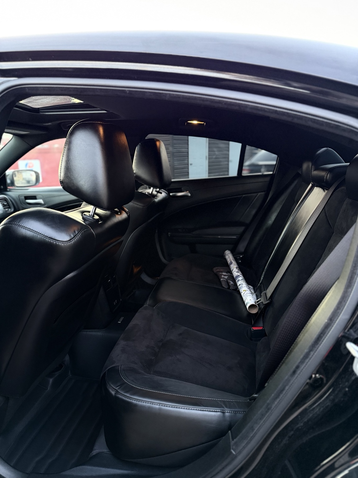 Detailed driver's seat and vehicle interior